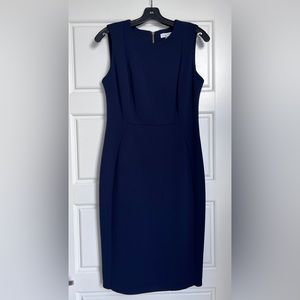 Work wear- Calvin Klein Sheath Dress - Blue